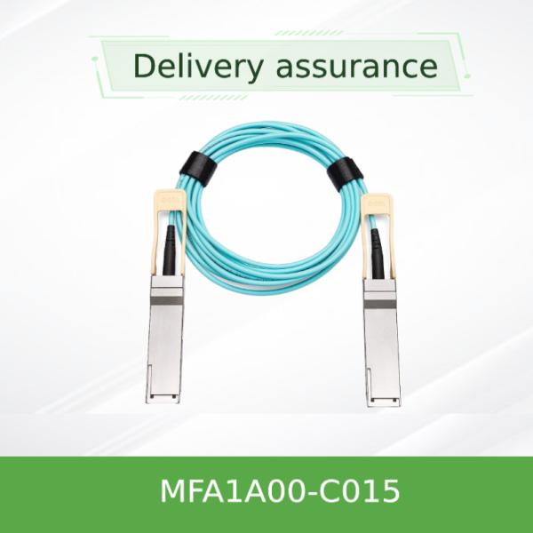 Ethernet de 100GbE QSFP LSZH Mellanox AOC telegrafía MFA1A00-C015 el 15m