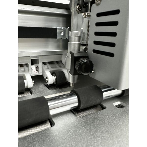 STD350 A3/A4 Double Cutter Head Indentation Die Cutting Machine With Stepper Motor