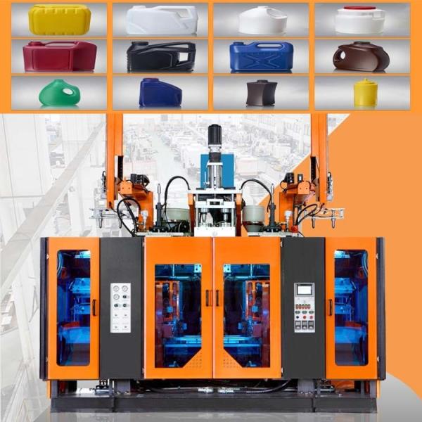 2L 2Cavity PE PP Bottles Extrusion Blowing Machine for High Pressure Valve SMC Made