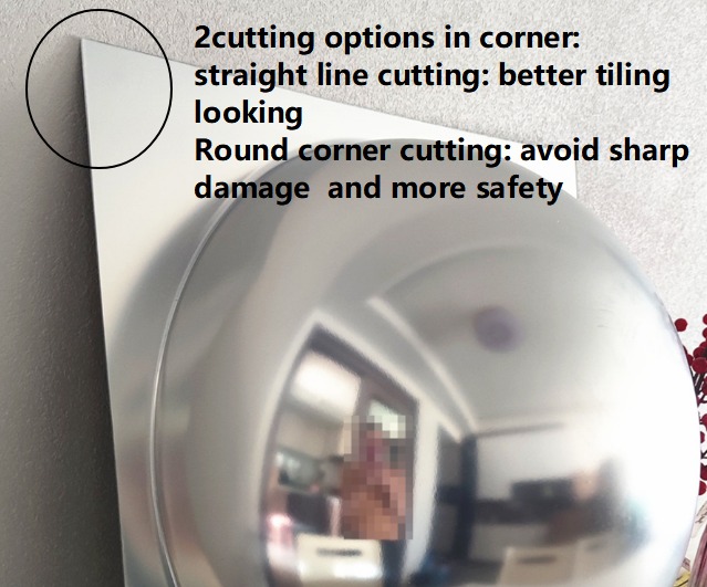 Art Deco Acrylic Convex Mirror 55.5 × 55.5cm Large Bubble Mirror For Hotel Home