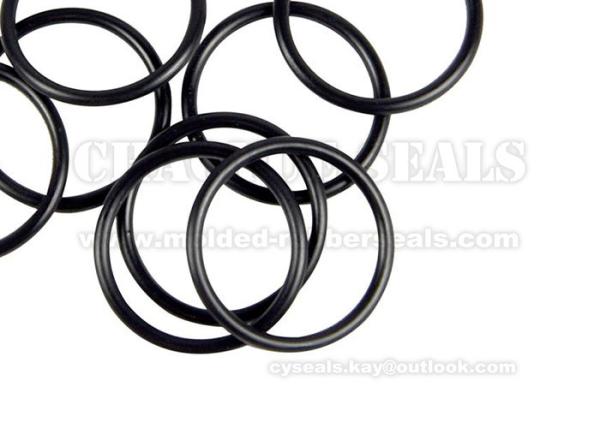 Water Tap Black NBR Rubber O Ring Seals Oil Resistant High Temp O Rings