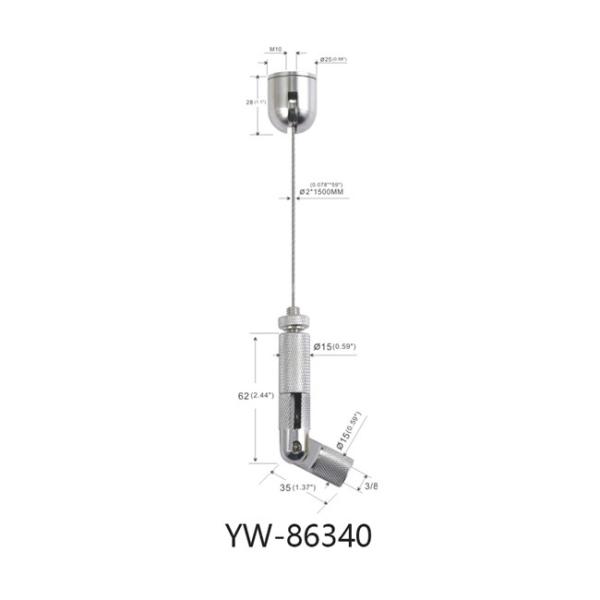 Fio suspendido que ilumina Kit With Lobster Gripper Hook YW86335