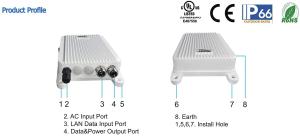 Industrial IEEE802.3BT 60W Outdoor PoE Injectors 10/100/1000Mbps