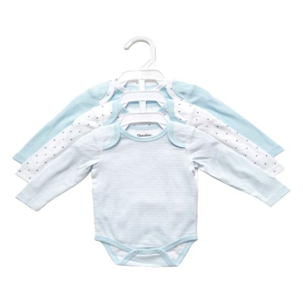 Snap Button Closure 100% Cotton Baby Rompers for in Autumn Long Sleeve and 0-3