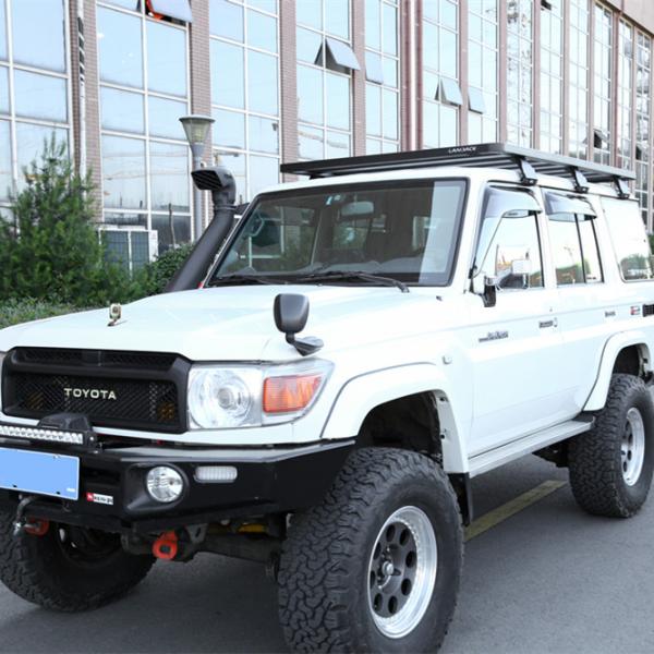 Stylish Car Roof Luggage Carrier for Toyota Land Cruiser LC76 Anodic Oxidated Finish