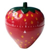 Minuterie mignonne d'horloge de compte à rebours de fraise