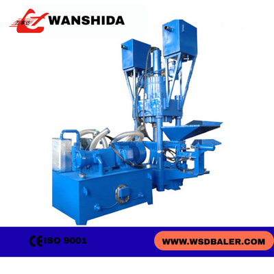 4000 kN Metal Briquetting Press with Large Ø140 × 300 mm Briquettes to Improve Melting Efficiency and Reduce Scrap Loss