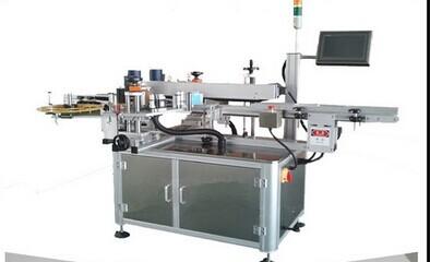 Canto automático da caixa da máquina de etiquetas do lado dobro equipamento de rotulagem da etiqueta lateral do selo