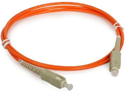 MM SC to SC 62.5 / 125 μm Fiber Optic Patch Cord Simplex for Optical Networks