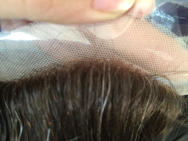 Densité 120% Perruques personnalisées pour femmes 14 pouces Demi-perruque Cheveux humains Brun