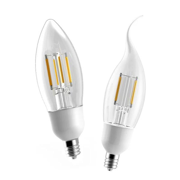 B22 E27 E26 6000K Retro LED Filament Bulb Energy Saving A60 C37 G-Shape 100lm/W For Lighting