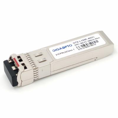 les DOM optiques du module SMF LC d'émetteur-récepteur de 16G FC SFP+ EW 1550nm 40km