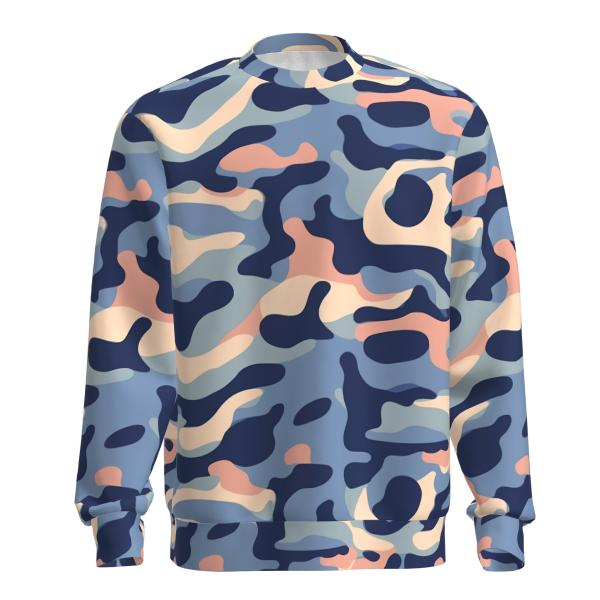 Digital Printing Hoodie Round Neck Sweatshirt Thermal Sublimation Custom DIY Hoodie