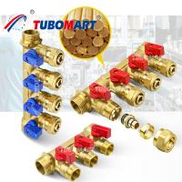 Multiple sortie 1/2 pouce en laiton Pex Manifold 150 Psi avec résistance à haute température