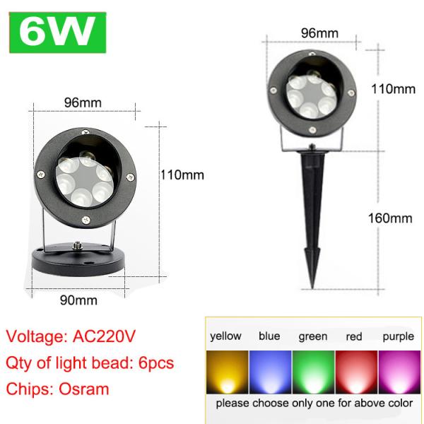 LED projection landscape light tree light outdoor spot light lawn waterproof villa courtyard super bright