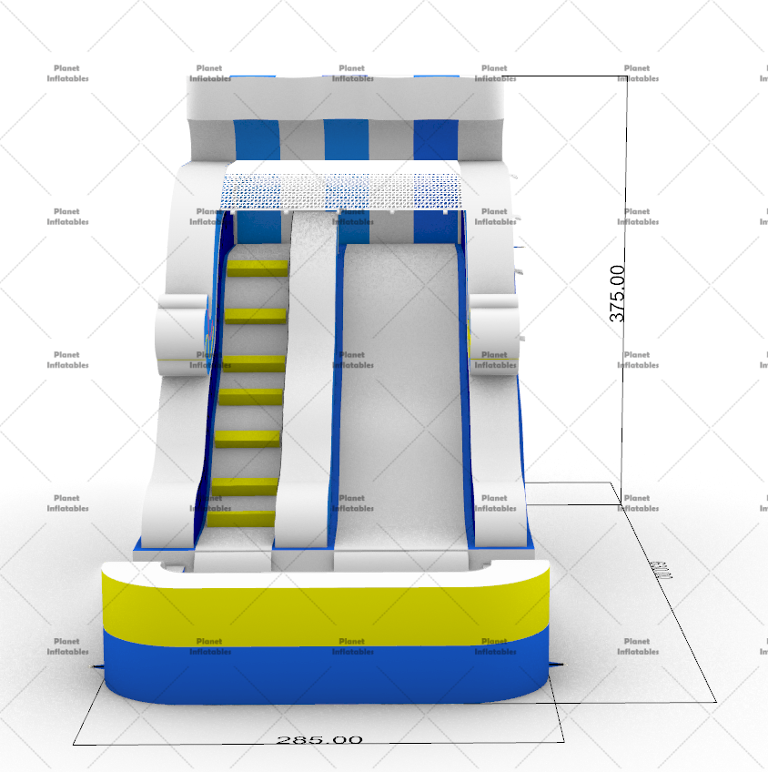 Home Party Event Use Large Water Play Structure Inflatable Slip and Water Slide with Pool