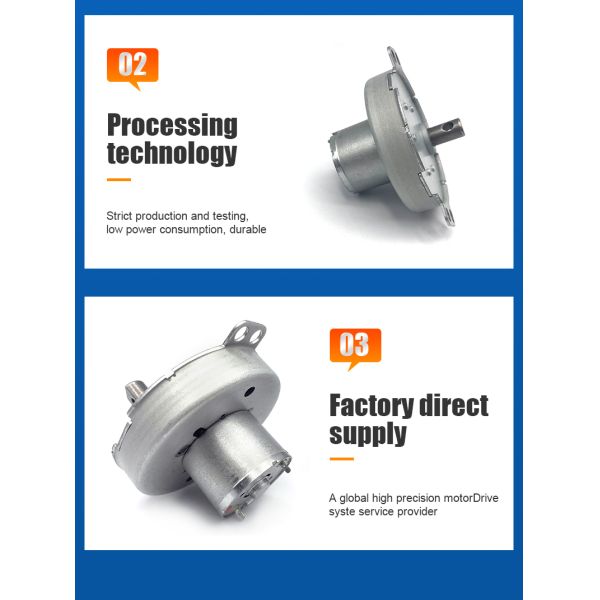 Customization  FT-49OGM310  2-500RPM  Low Speed Big Torque  Reduce Speed Motor DC Gear Motor