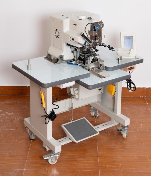 Industrial Button Sewing Machine with Fine Tension Adjustment & LCD Touch Panel
