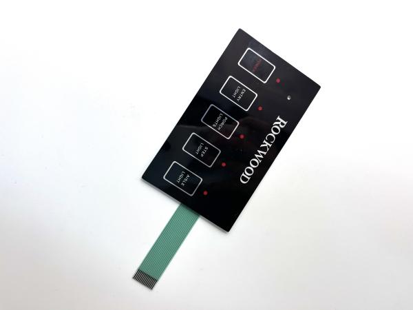 Industrial Flat Membrane Switch 1.25MM Pitch Durable Construction For Metal Detector