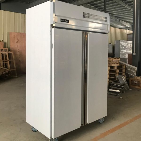 Hotel Kitchen Fridge Vertical Restaurant Refrigerator 2 Door Upright Freezing Freezer