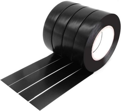 Black PVC Electrical  Insulating Tape With Resistance To 600V High Voltage