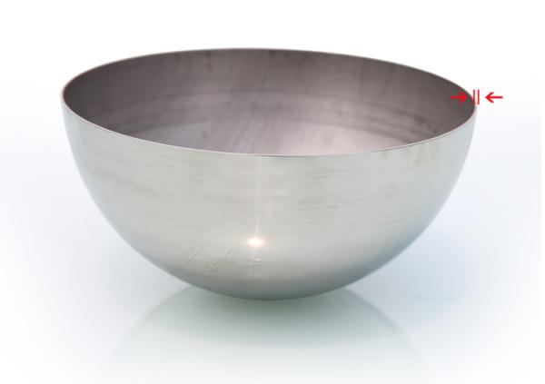 esfera 304 da cavidade da espessura de 1MM meia 201 900MM de aço inoxidável 36 polegadas