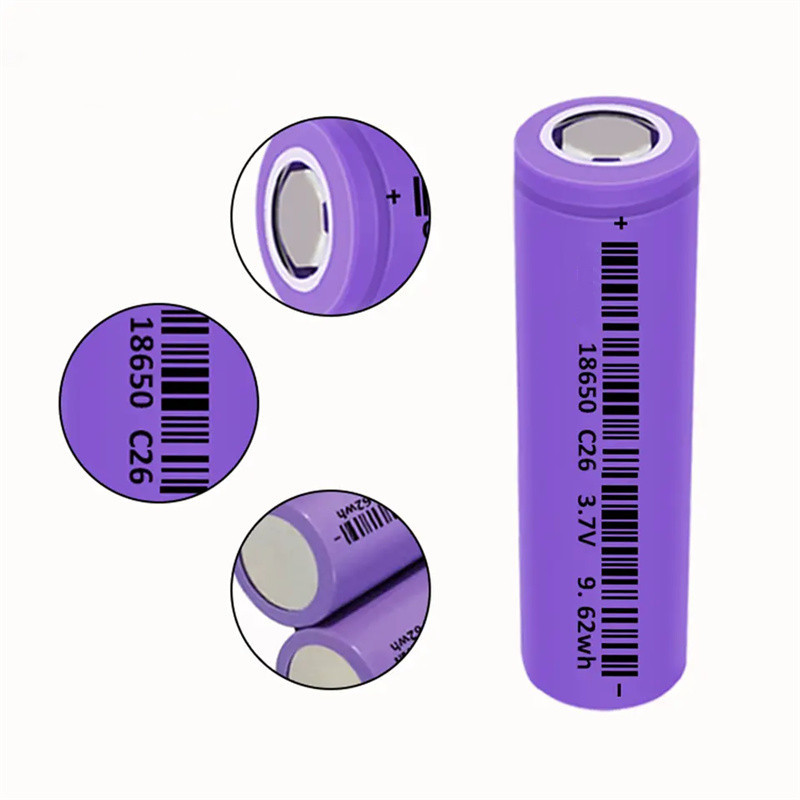 LiFePO4 Литийная батарея Custom 18650 Батарея 2600mah 3000mah 3600mah 3.7V Перезаряжаемая литий-ионная батарея 18650