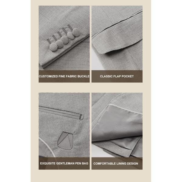 Wool / Silk Custom Banquet Formal Wear Shawl Lapel Suit for Men's Wedding Groom's Dress