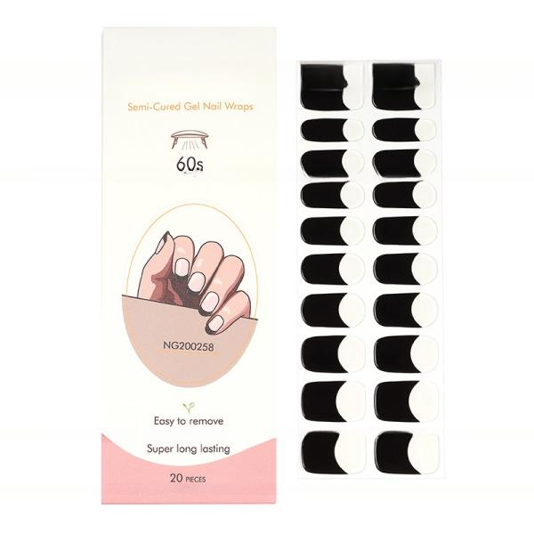 New design gel nail wraps New design Gel nail stickers with UV lamp