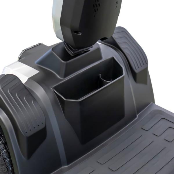 Scooter de mobilidade elétrica de dois assentos de 950W com freio elétrico magnético para viagens ao ar livre branco