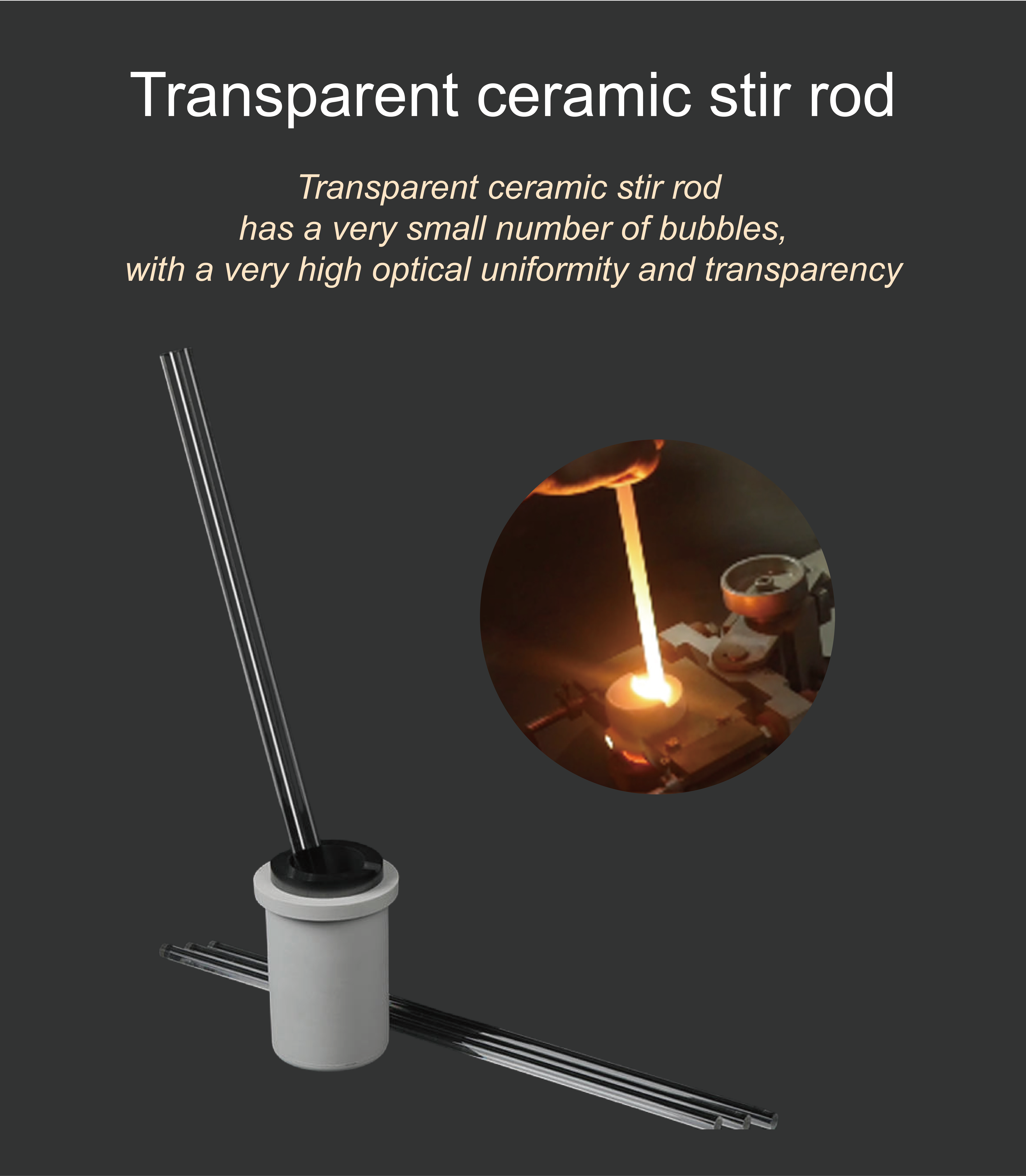 Milky Quartz Stirring Rod