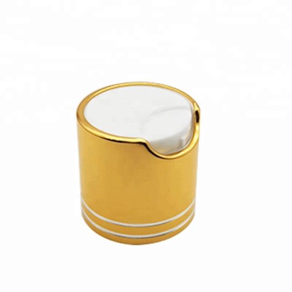 Leakproof Plastic Flip Top Dispensing Caps Custom Logo Printing For Cosmetic Bottle