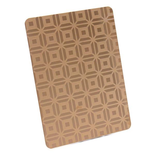 Финиш зеркала плиты нержавеющей стали SS304 поднял вытравленный золотом лист лифта