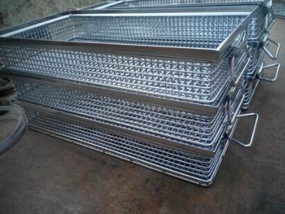 medical instrument cleaning、stainless steel wire basket、wire mesh basket