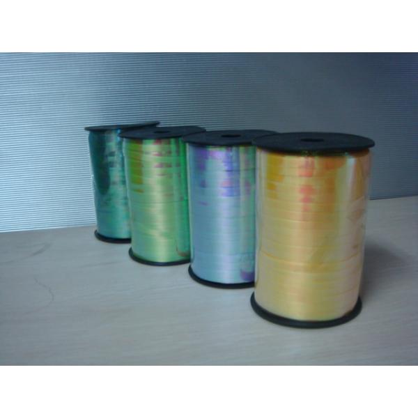 Rain Bow Crimped Ribbon 250Y Length 5mm Width For Restaurants / Gift Stores