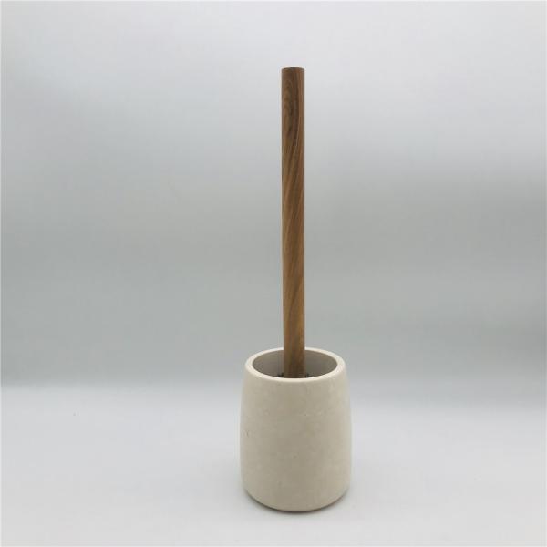 SAGO Cream Marble Bathroom Accessories Set Natural Stone Water Drop Shape Marble Soap Dispenser