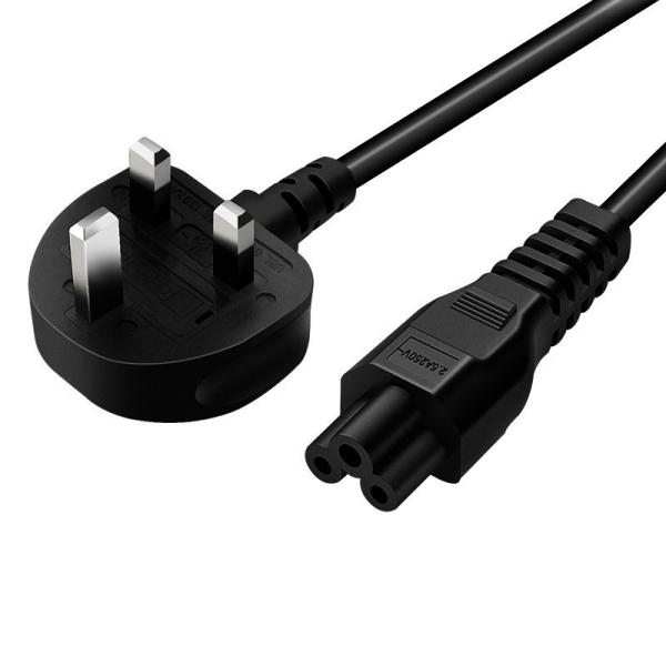 5a Fuse Uk C5 Power Cable For Laptop 5amp Ac Computer USB 3 Prong