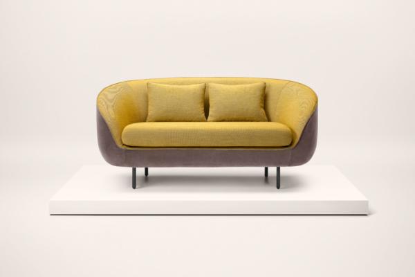 Fabric Cushion Haiku Low Back Sofa For Living Room 1560 * 880 * 1040mm
