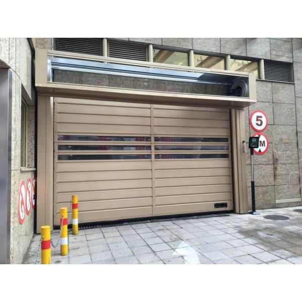Security Warehouse Garage Aluminum Alloy Rapid Shutting Door with and Finished Surface