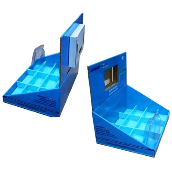 cardboard counter displays with LCD video player paper retail display cardboard video pop display