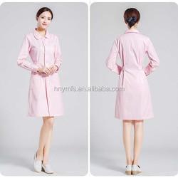 Ladies V-neck Cotton Medical Uniform Scrubs Hot Style Hospital Uniform Design 3 Pockets Ladies Scrub shirt with Factory Price