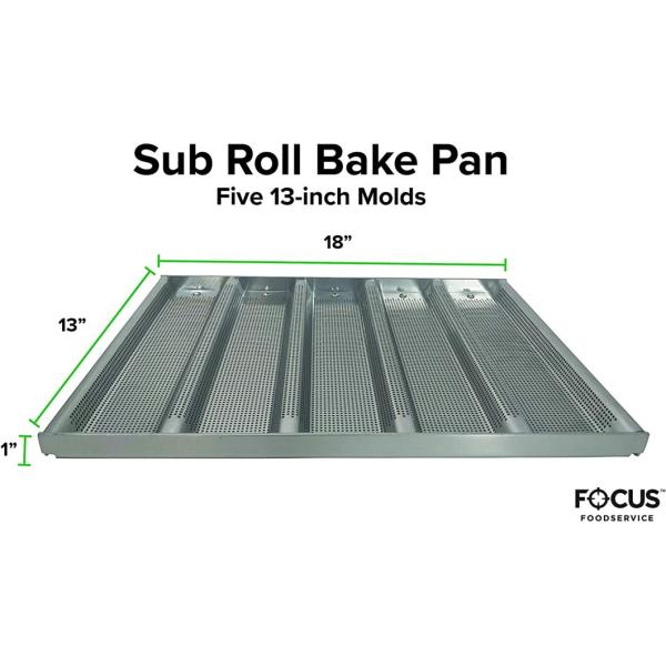RK Bakeware China Foodservice NSF Commercial Bakeware 5 Count 3 Inch Sub Sandwich Roll Pan Baking Tray (РК Бэйквейер Китай Фудсервис НСФ Коммерческая Бэйквейер 5 Счет 3-дюймовый суб сэндвич ролл Панель для выпечки)