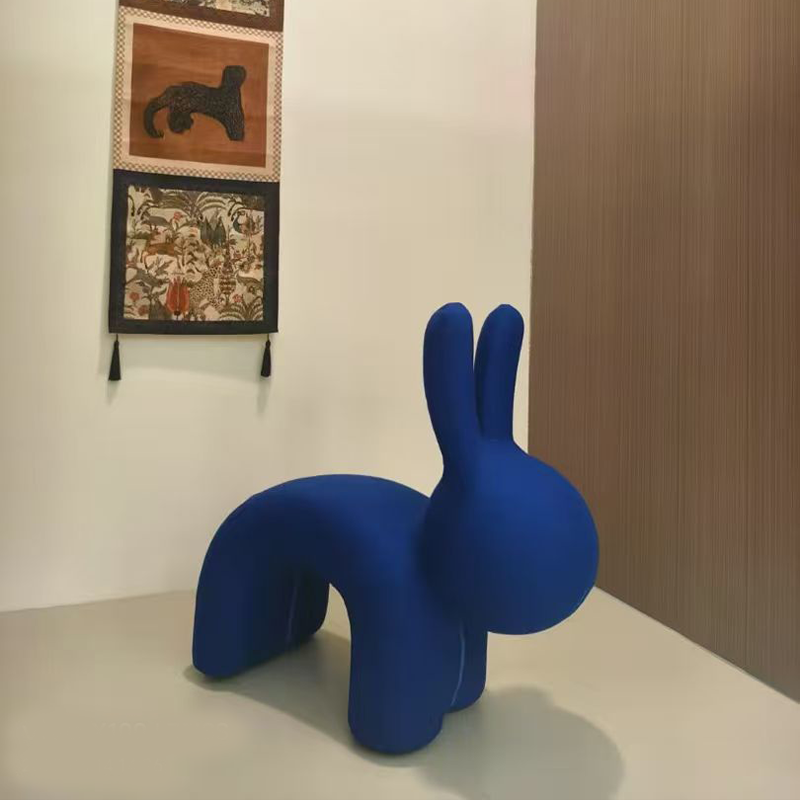Creative Cartoon Elf Rabbit Accent Chair Casual Indoor Living Room Balcony Shoe Bench for Children for Apartment Dining Use