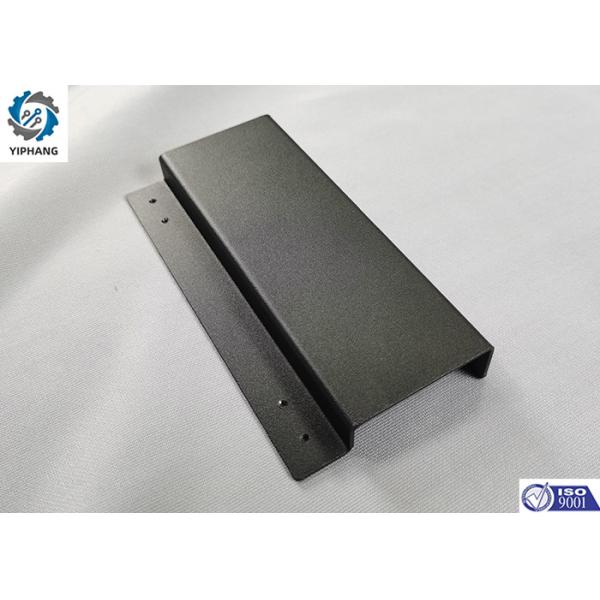 Precision Custom Sheet Metal Mounting Brackets 2mm Mild Steel Black Metal Brackets