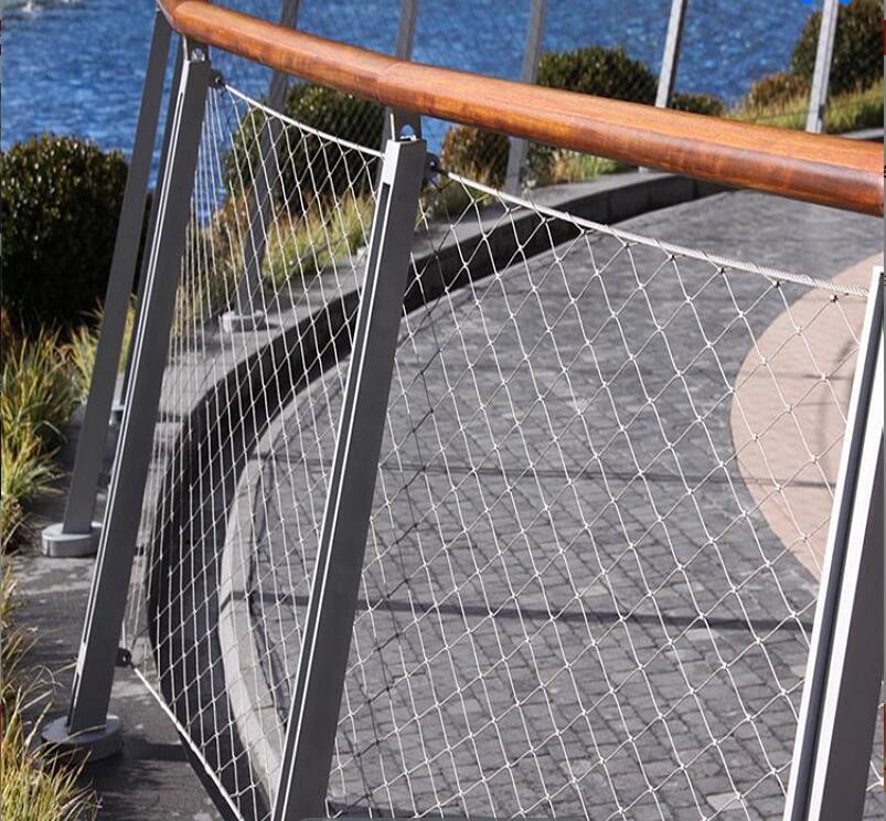 SS304 Ferrule Diamond Flexible Inox Stainless Steel Wire Cable Net Rope Mesh (Стальная нержавеющая сталь, из нержавеющей стали)