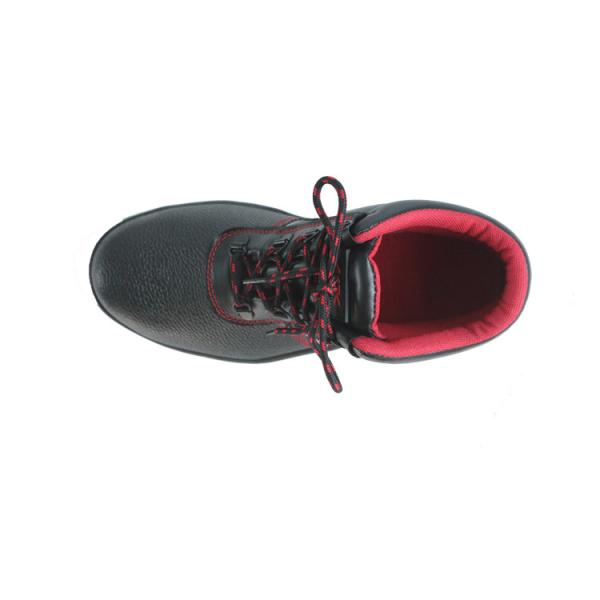 Matériau de semelle extérieure en PU Anti-puncture Anti-Smash Chaussures de sécurité pour les ouvriers d'entrepôt Bottes de travail pour hommes rouges