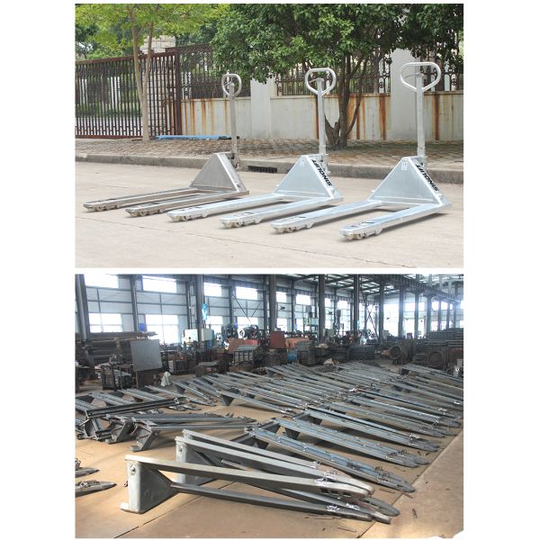 SINOLIFT Load 2500kg Maximum outer width 520mm NPG Hand Galvanized Pallet Truck