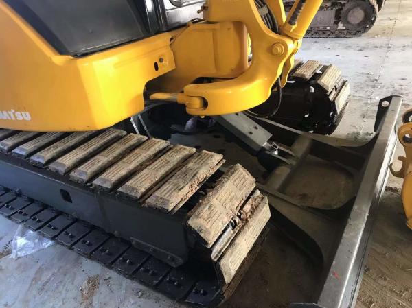 Used Komatsu Excavator PC 35 MR -2 Boom Length Aftercooled Engine Track Length