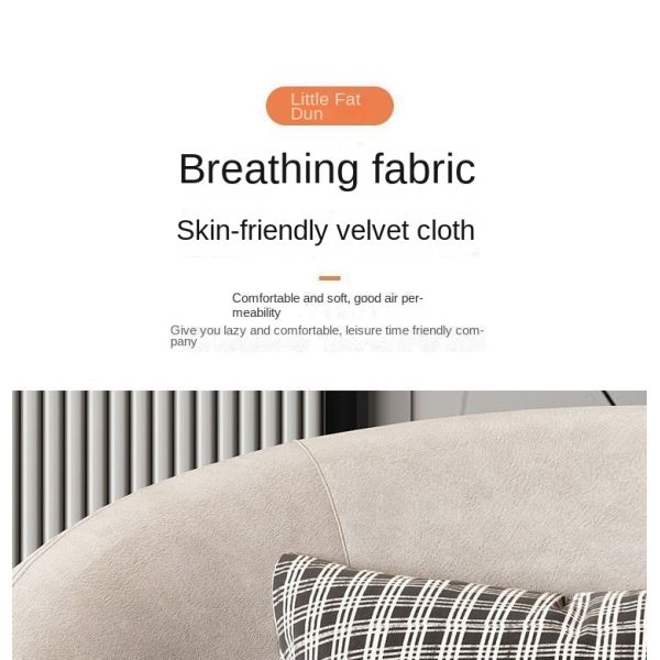 Modern Leisure Lounge Sofa Chair Lazy Swivel Accent Chair Rotatable Single Seat Round Velvet Fabric Sofa Chair for Living Room