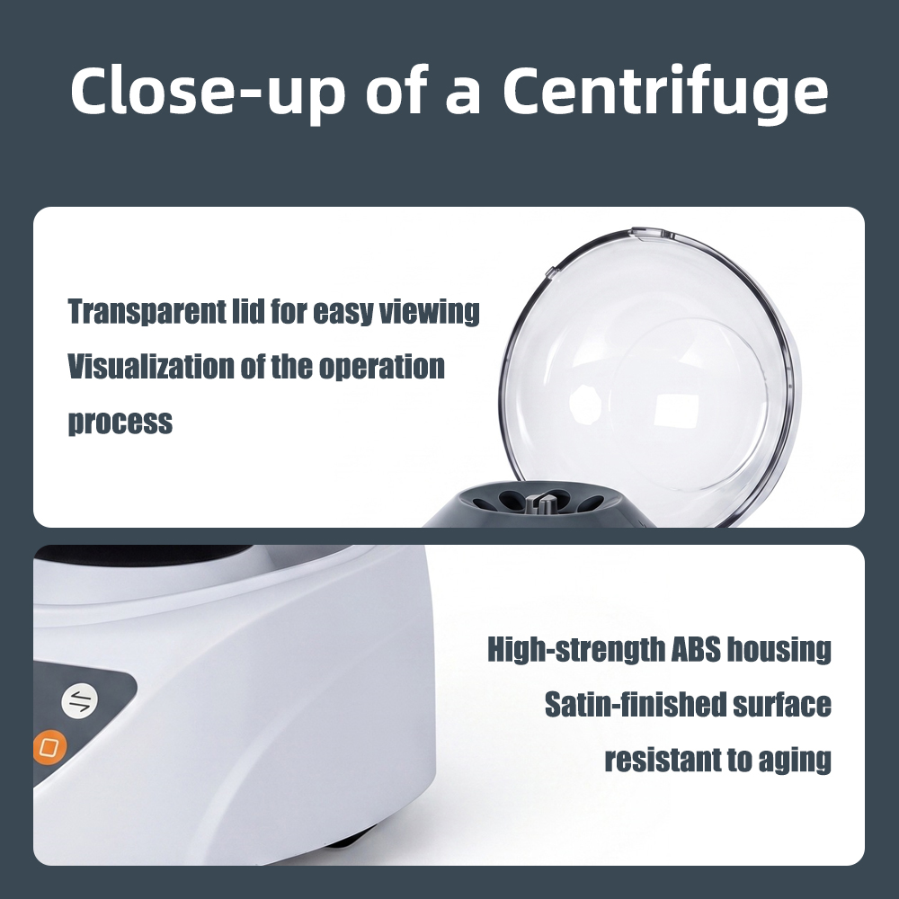 Mini Centrifuge, Laboratory Variable Speed Micro Centrifuge, Serum Separator for Veterinary  Pet Medical Use